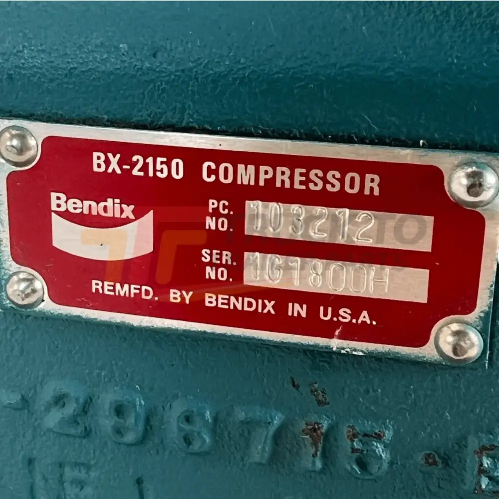 0103116 Genuine Bendix Air Compressor BX-2150 - Truck To Trailer