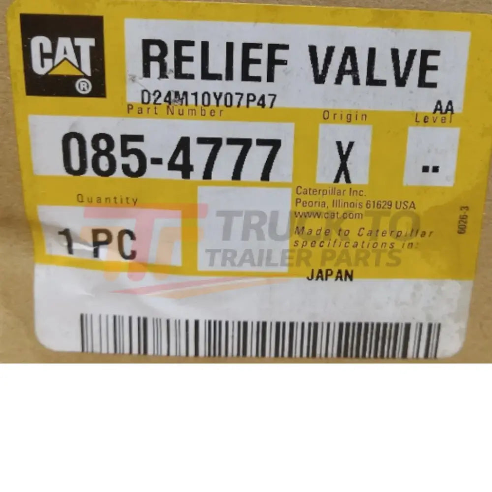 085-4777 CAT Relief Valve - Truck To Trailer