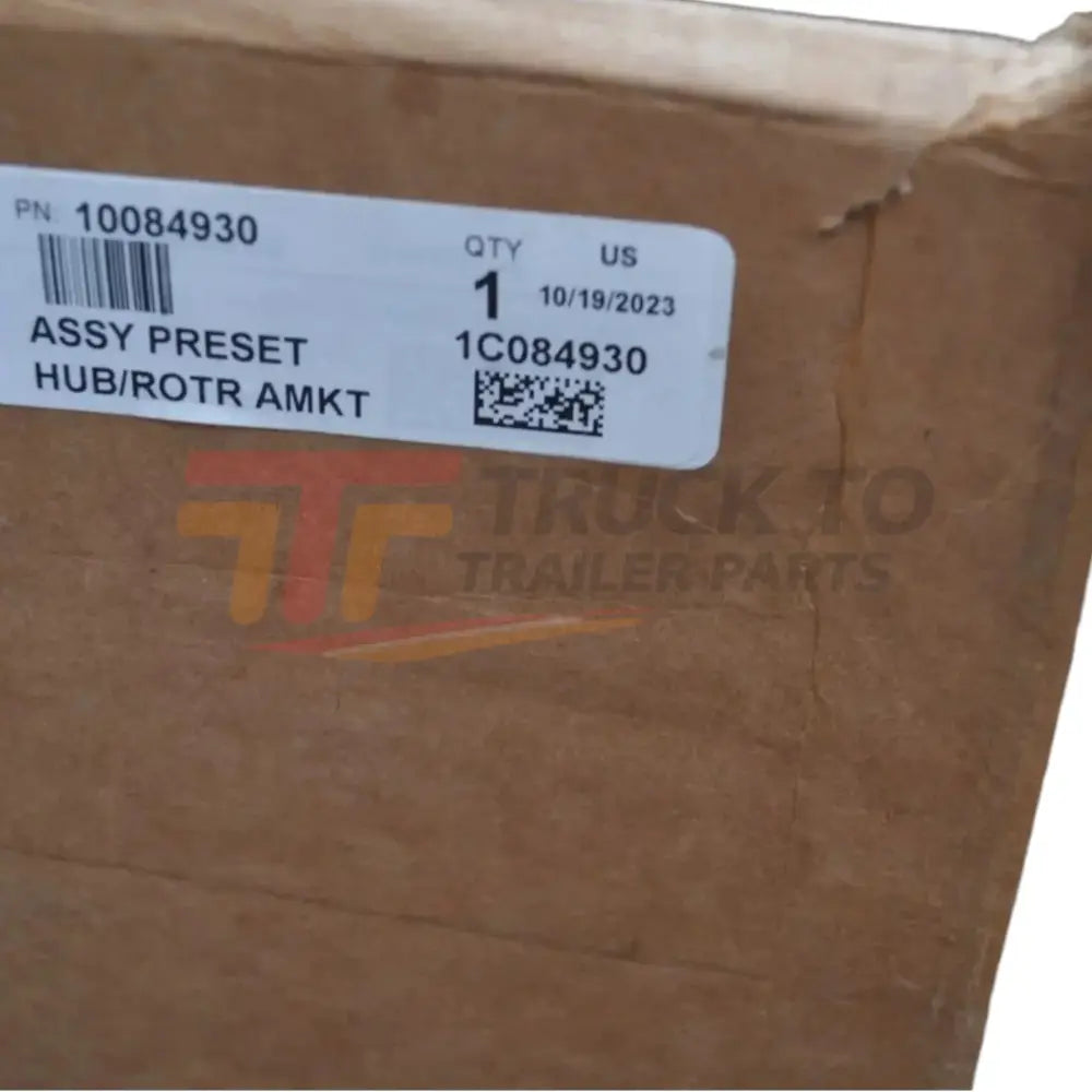 10084930 Conment Hub And Rotor Assembly - Truck To Trailer