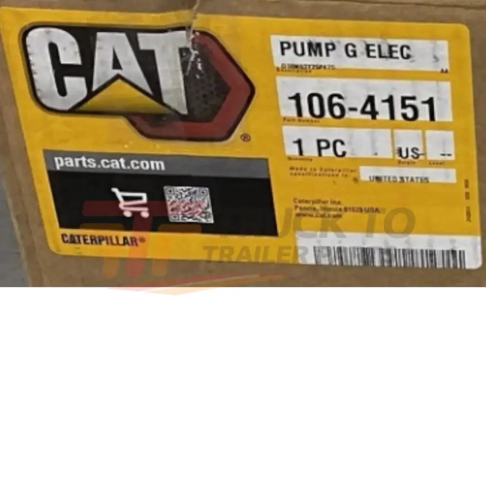 106-4151 CAT Electric Pump Drive - Truck To Trailer
