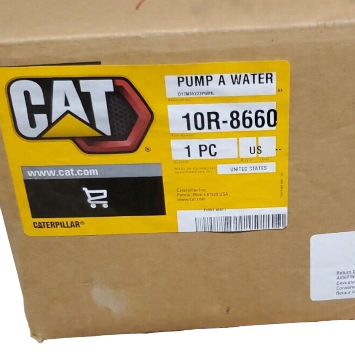 10R8660 Genuine Cat Water Pump For Caterpillar C15 C18 - Truck To Trailer