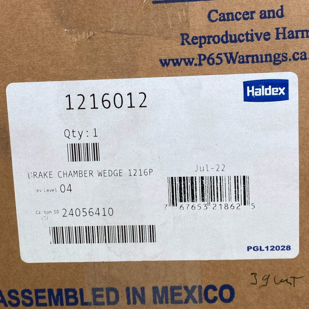 160870 Genuine Haldex Combination Wedge Brake Chamber - Truck To Trailer