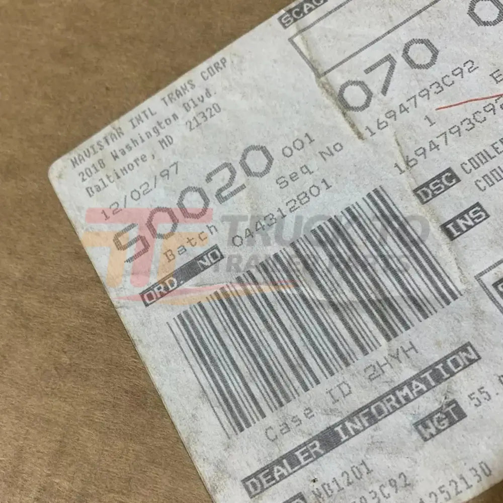 1694793C92 Genuine International Cooler Charge Air
