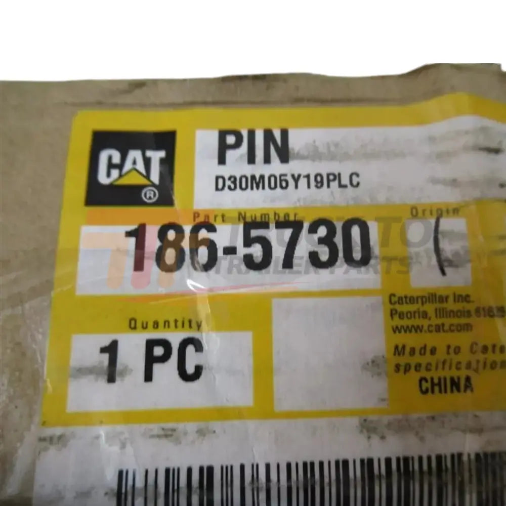 186-5730 Genuine Caterpillar Linkage Pin - Truck To Trailer