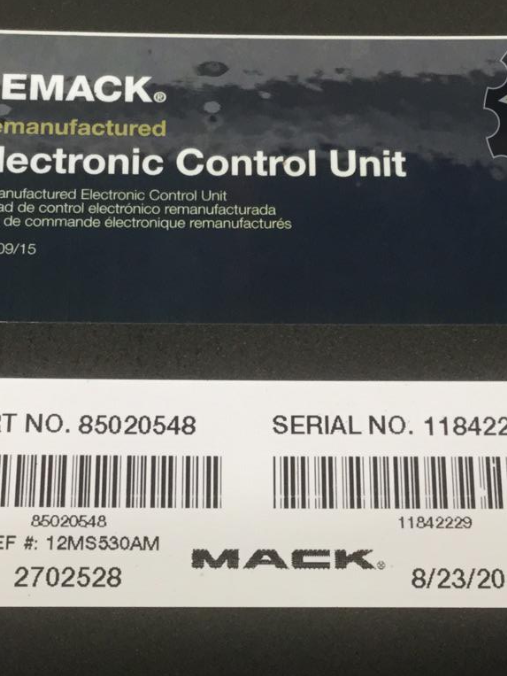 85020548 Genuine Mack Electronic Control Unit