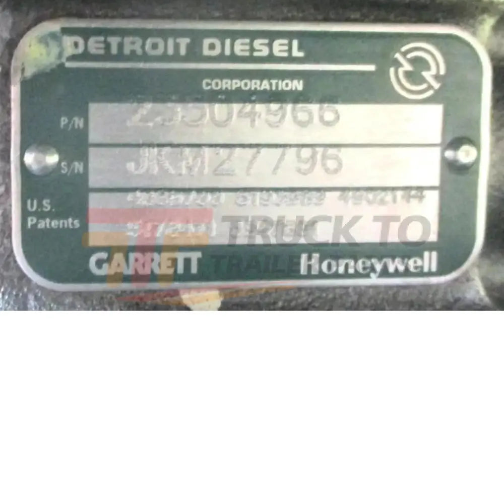 23504966 Genuine Detroit Diesel Turbocharger 12L - Truck To Trailer