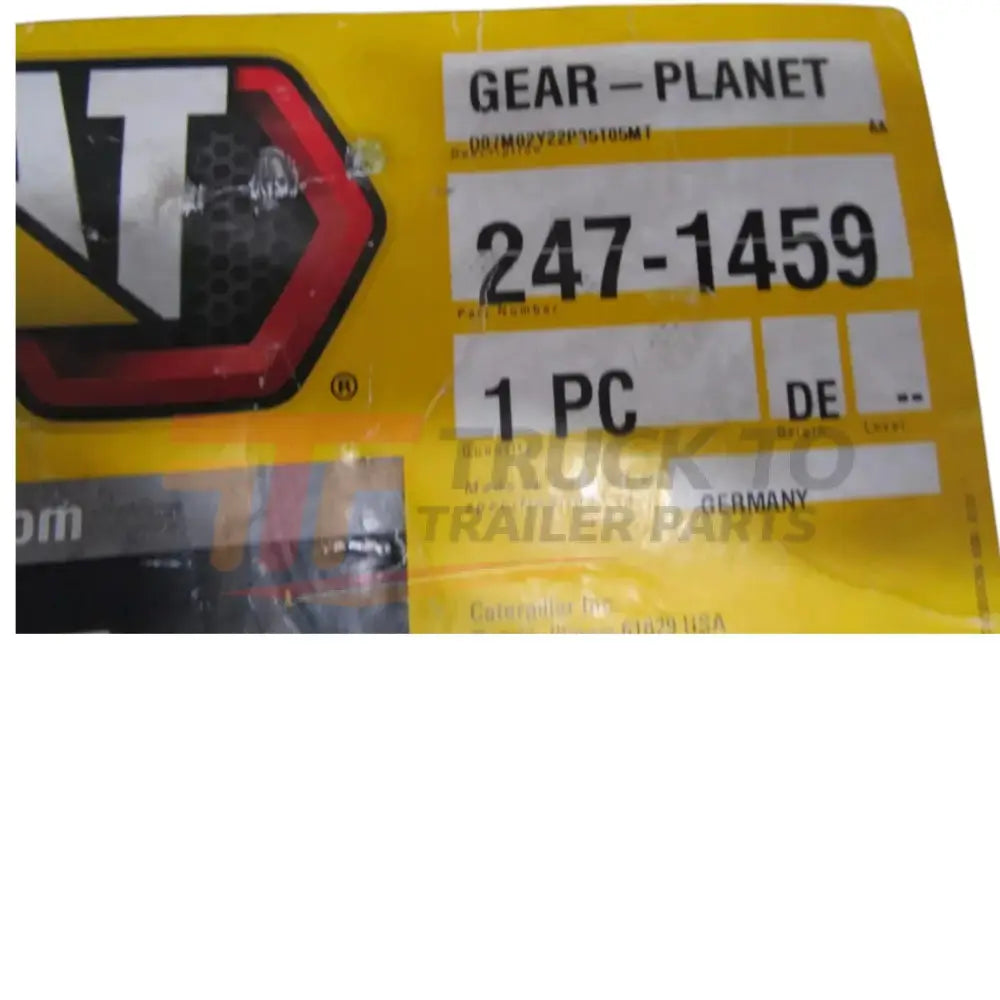 247-1459 Caterpillar Planetary Gear - Truck To Trailer