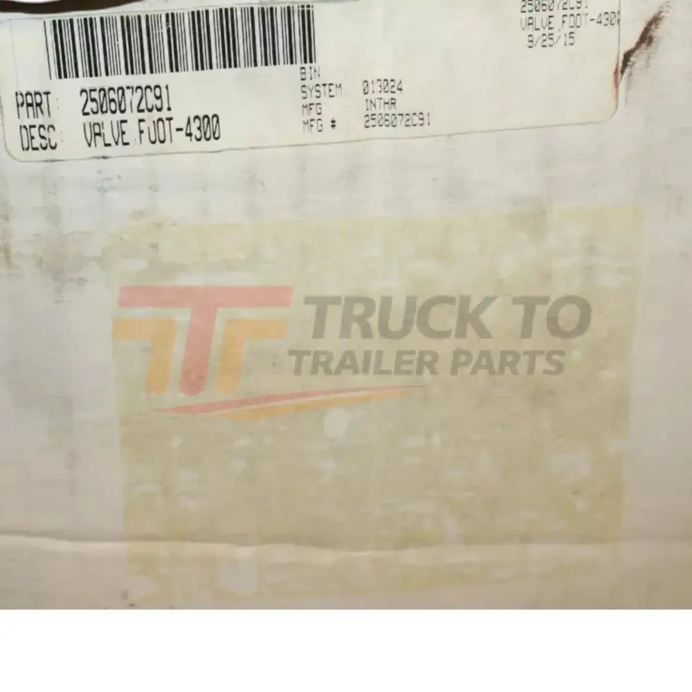 2506072C91 Bendix Foot Valve 4300 - Truck To Trailer
