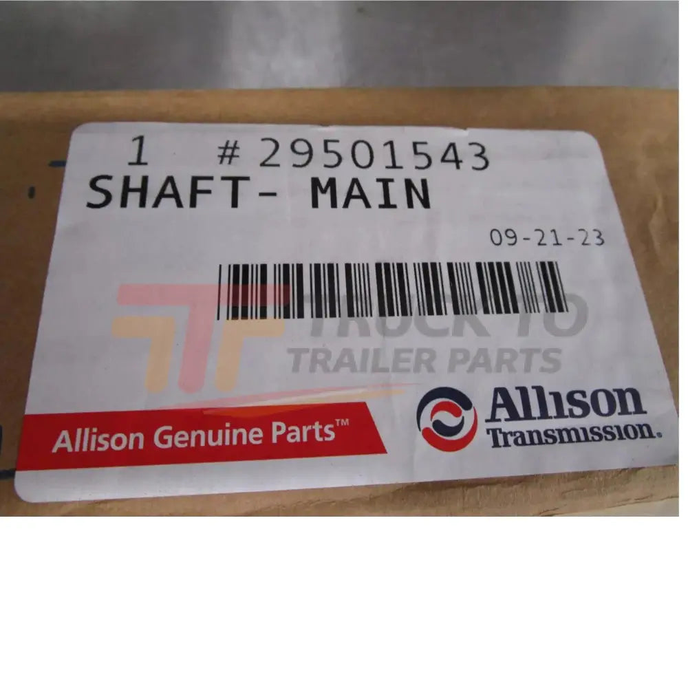 29501543 Allison Transmission Main Shaft - Truck To Trailer