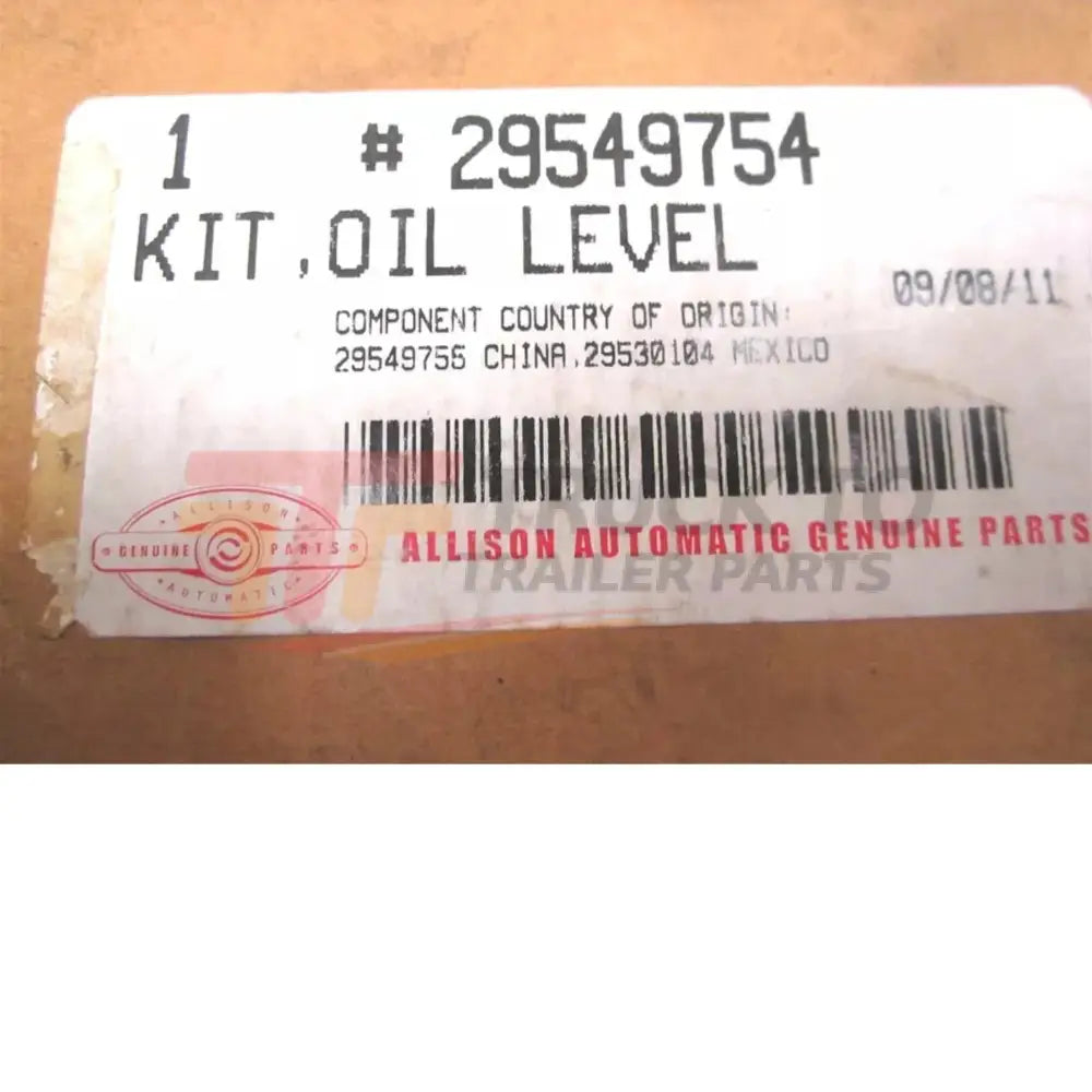 29549754 Allison Control Valve Oil Level Sensor Kit - Truck To Trailer