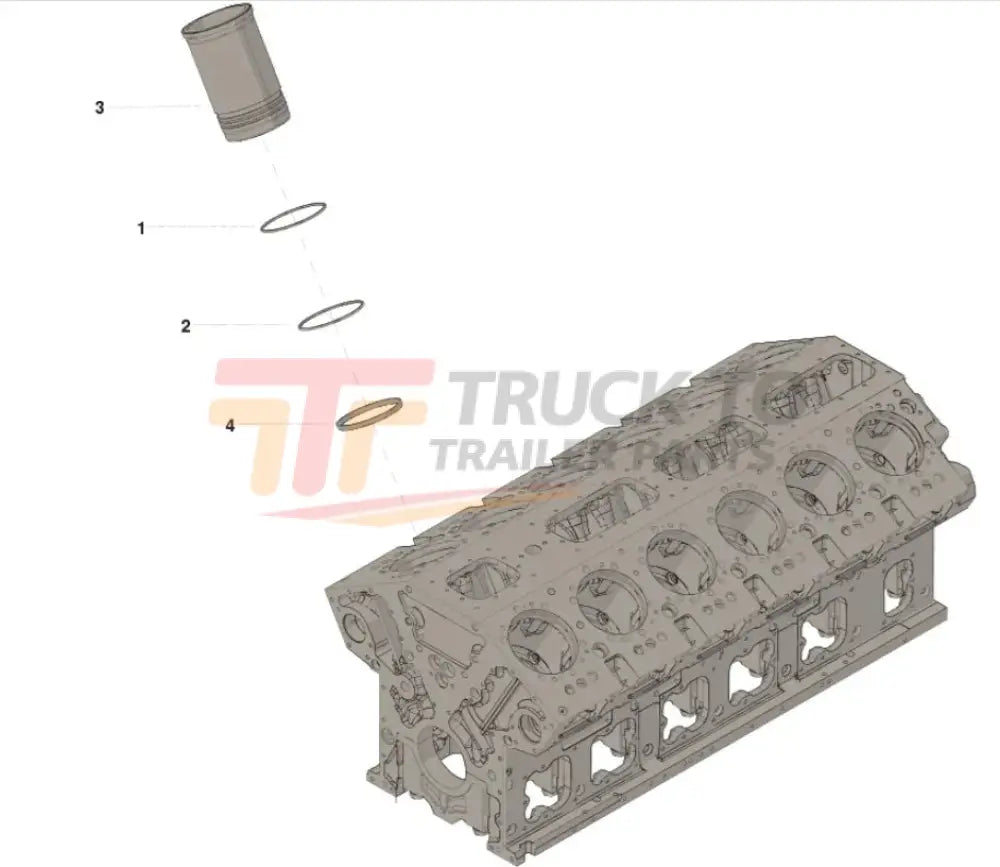 3007525 Genuine Cummins Liner Kit - Truck To Trailer