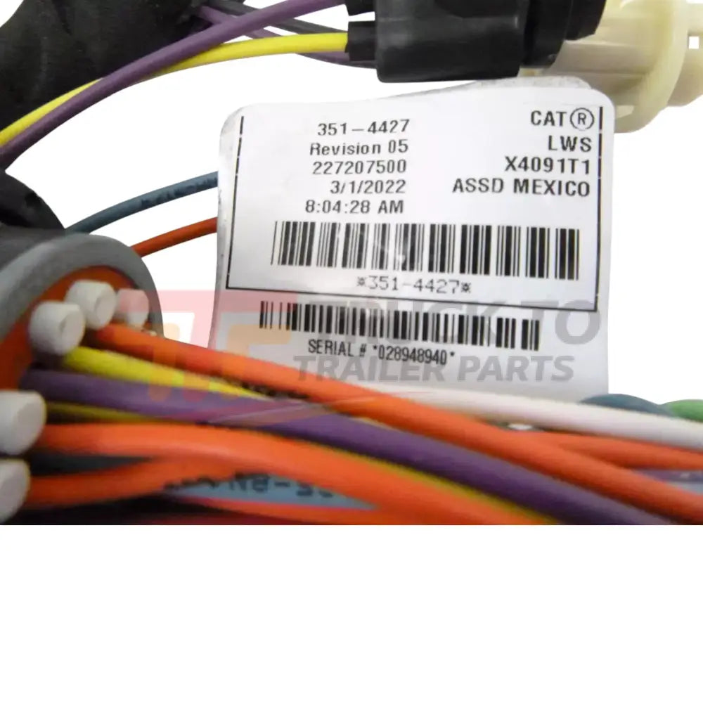 351-4427 Caterpillar Instrumental Dash Harness - Truck To Trailer