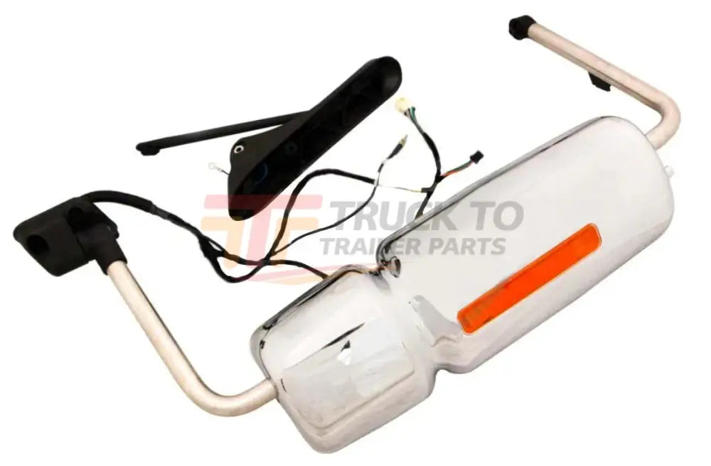 3756629C91 Genuine International Left Side Mirror Assembly Chrome - Truck To Trailer