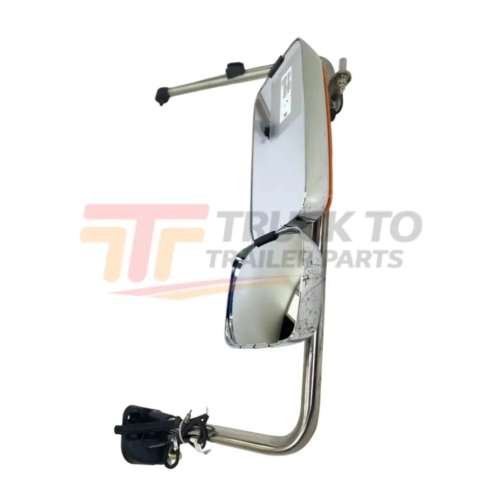 3757547C92 Oem International Mirror Rear View Rmt Htd Cb Ratio Chrome LtdRh - Truck To Trailer
