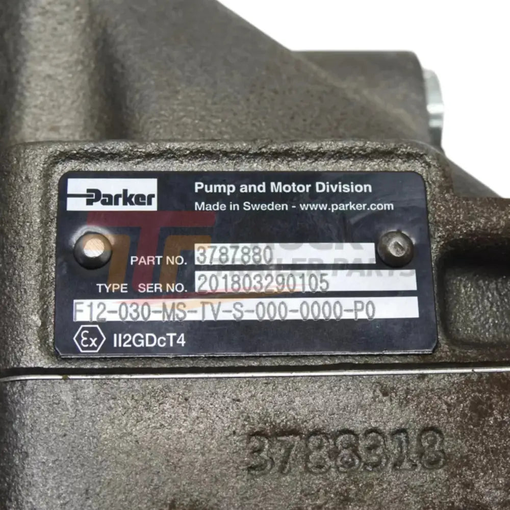 3787880 Parker Bent Axis Fixed Series F12-030-MS-TV-S-000-0000-P0 F12-030 - Truck To Trailer