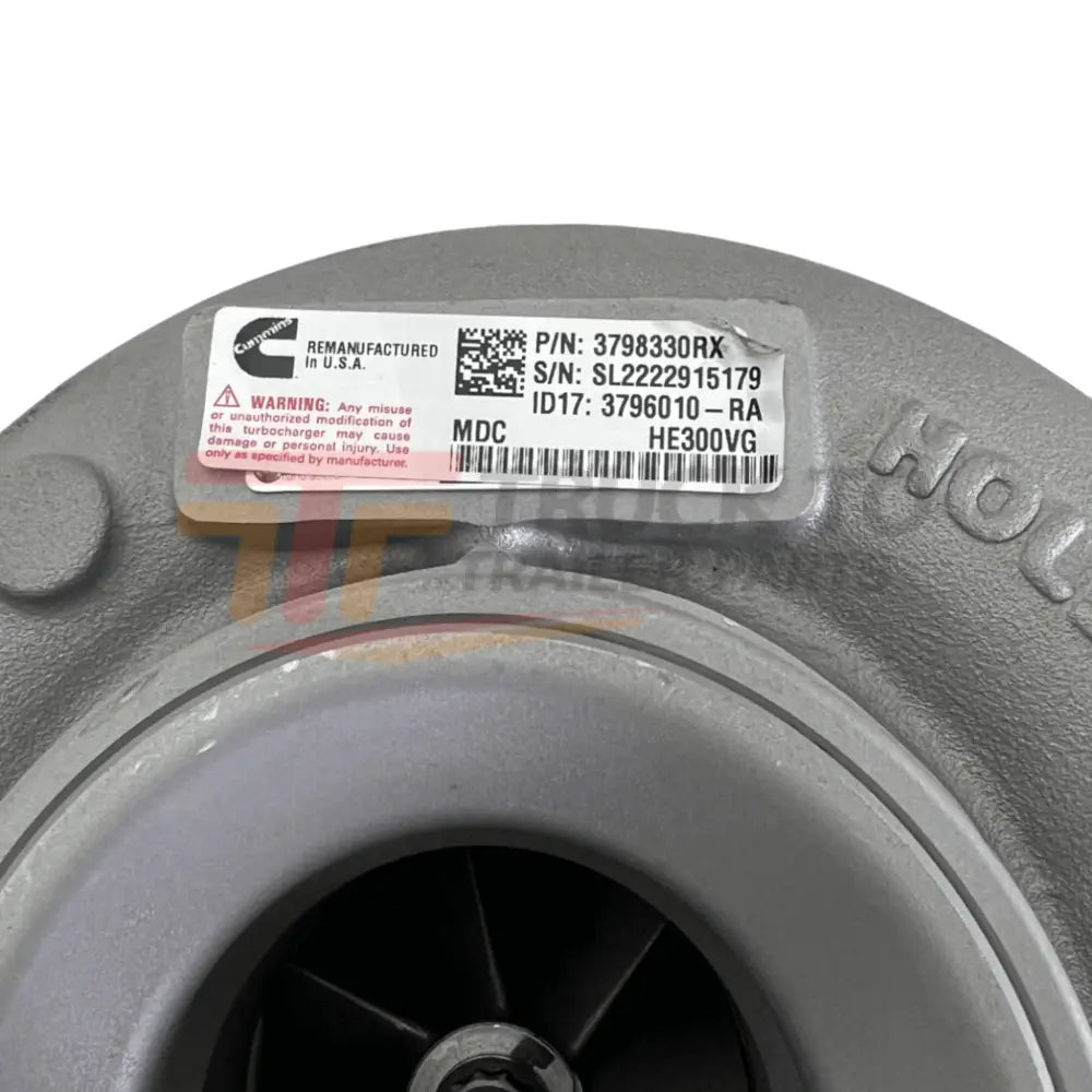 3798330Rx Genuine Cummins Turbocharger He300Vg For Cummins Isb 6.7L - Truck To Trailer