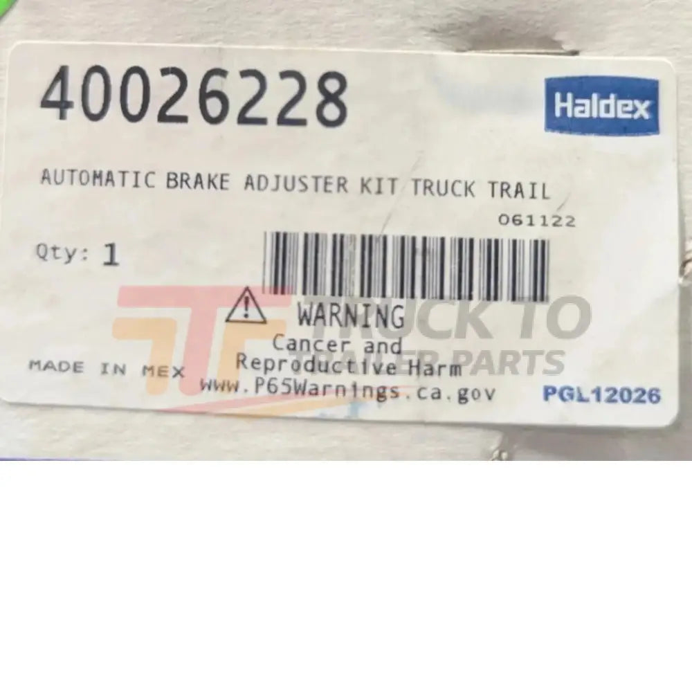 40026228 Genuine Haldex Automatic Brake Adjuster Kit - Truck To Trailer