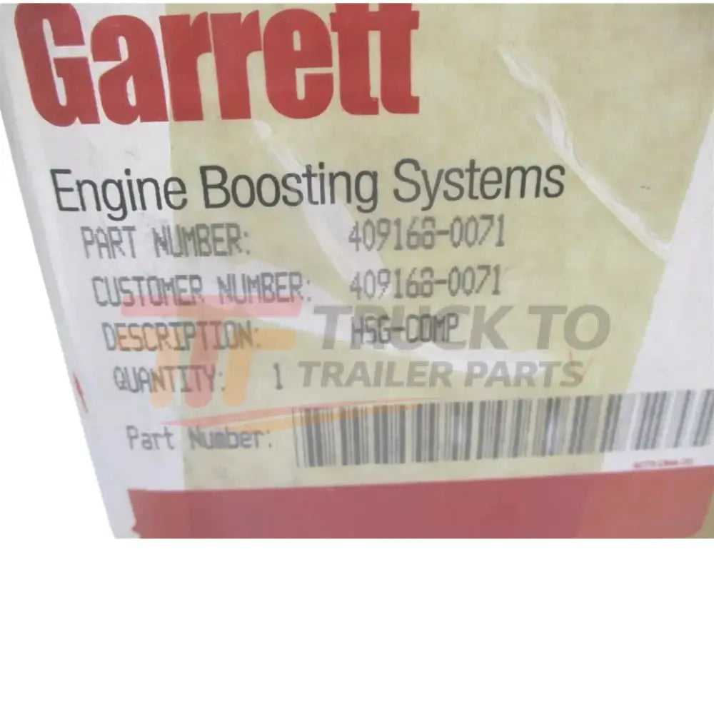 409168-0071 Garrett Turbo Compressor Housing - Truck To Trailer