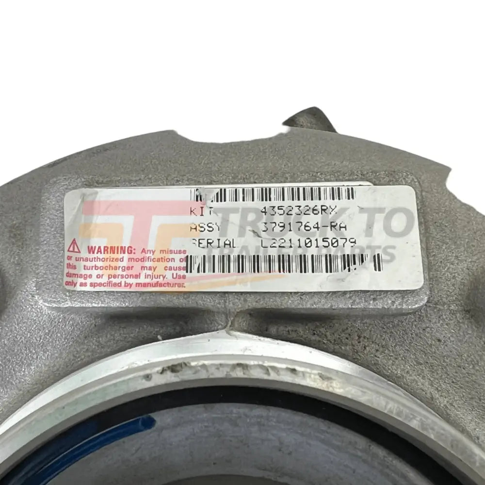 4352326Rx Genuine Cummins Turbocharger Kit Vgt He351Ve - Truck To Trailer
