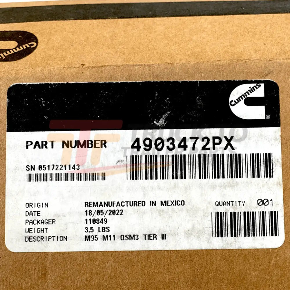 4903472Px Genuine Cummins Fuel Injector - Truck To Trailer