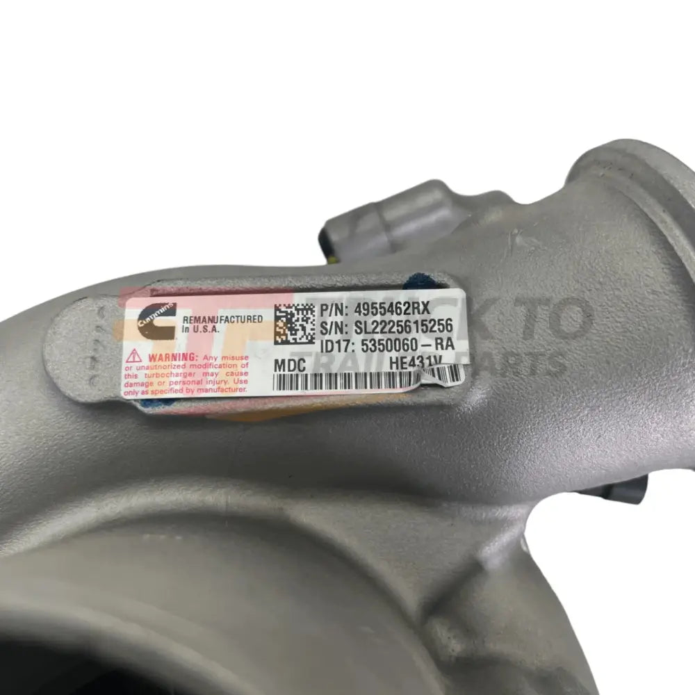 4955462Rx Genuine Cummins Turbocharger He431V For Ism M11 - Truck To Trailer