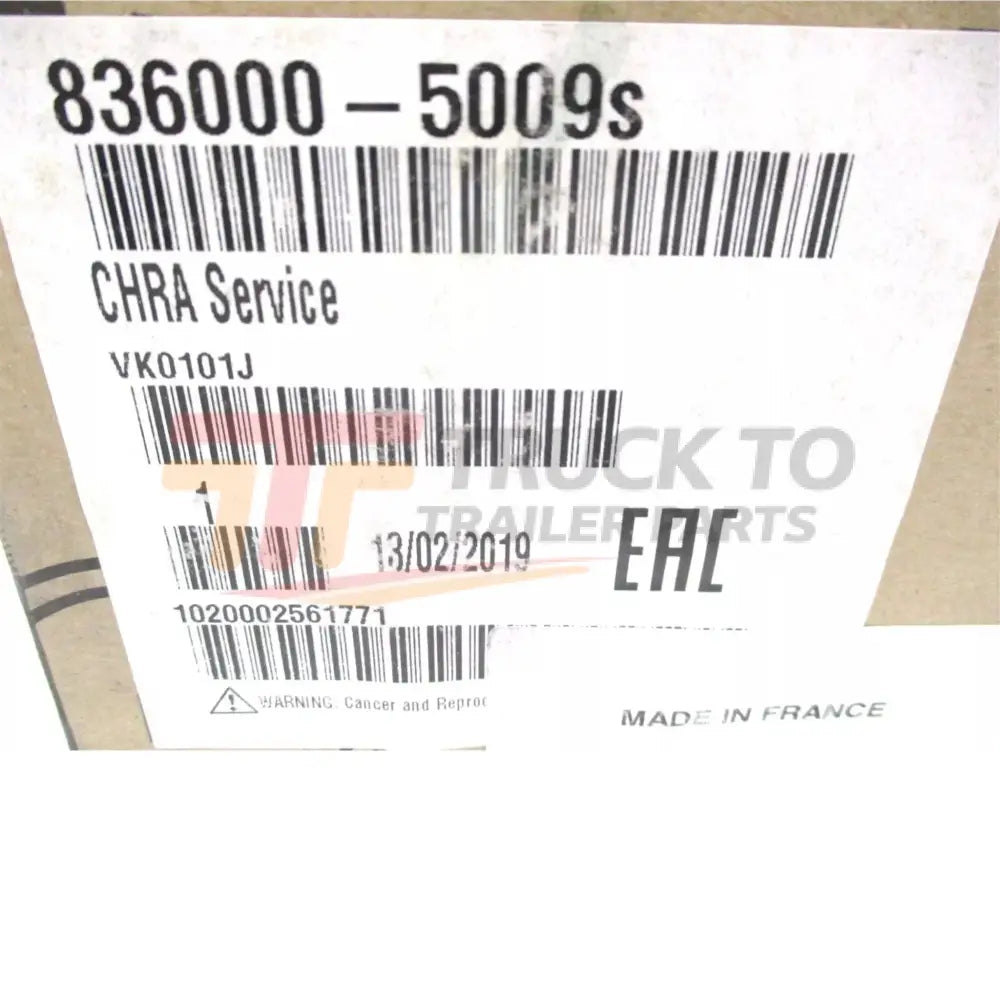 836000-5009S Garrett Turbocharger Cartridge CHRA - Truck To Trailer