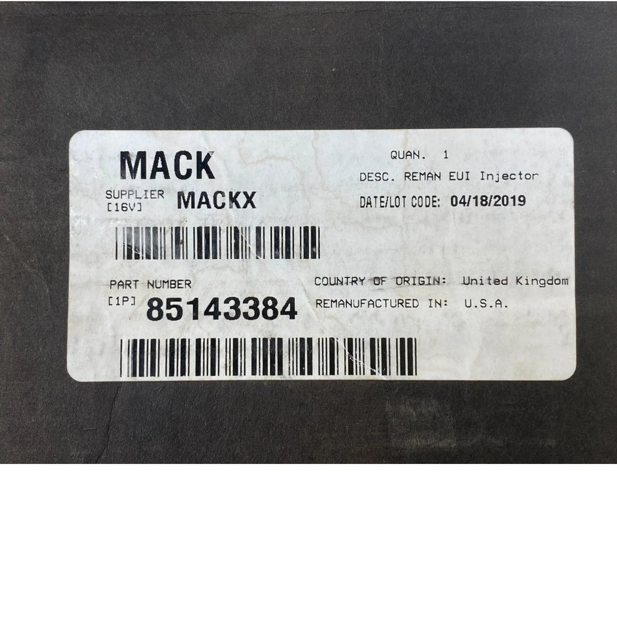 85143384 Genuine Mack Injectors Set Of Six 6 For Volvo D11 Mack Mp7 - Truck To Trailer