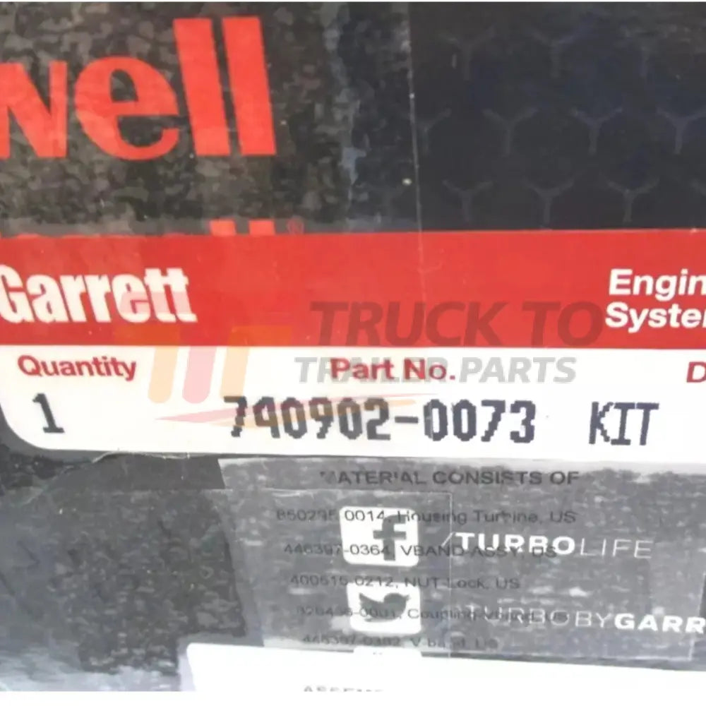 871390-5010S Garrett Turbo Assembly Kit G-Series G25-660 0.72 A/R - Truck To Trailer