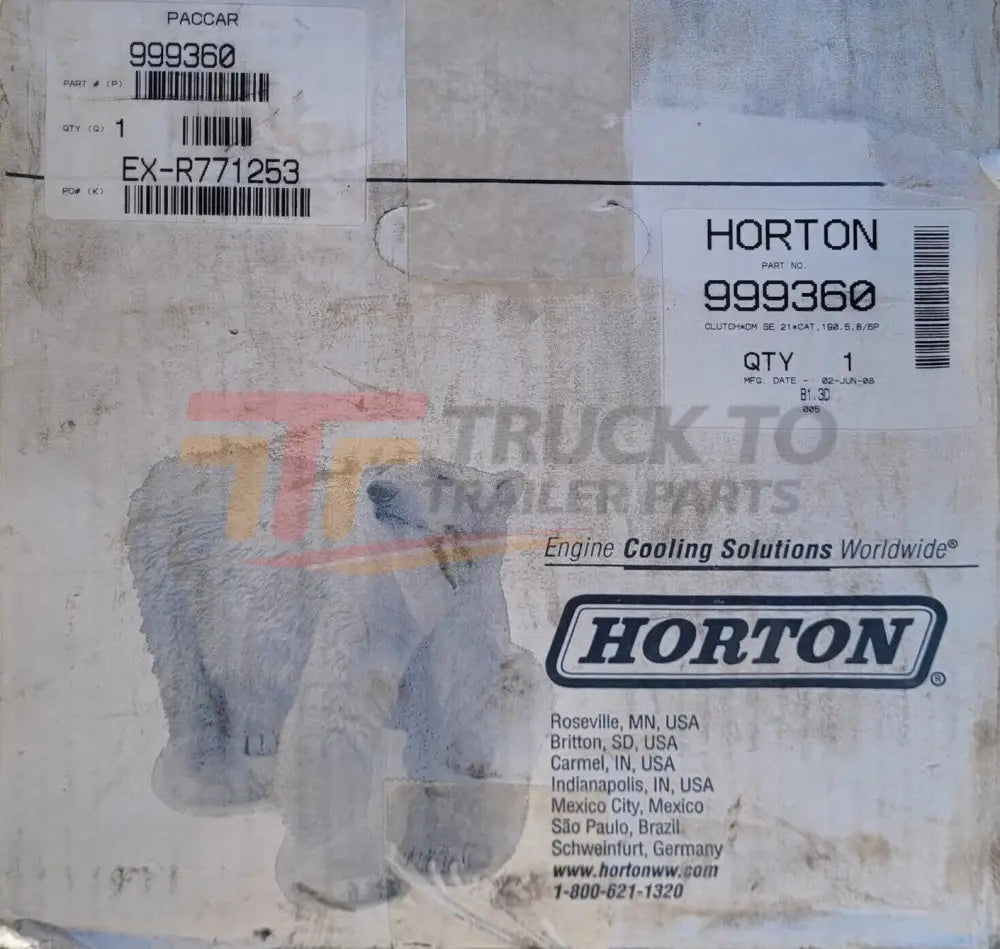 999360 Genuine Horton Fan Clutch - Truck To Trailer