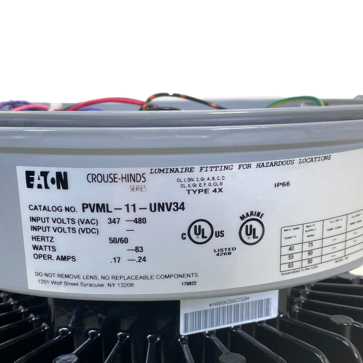 PVML-11-UNV34 Genuine Eaton Crouse-hinds Series Champ Pro Pvml Led Light Fixture - Truck To Trailer