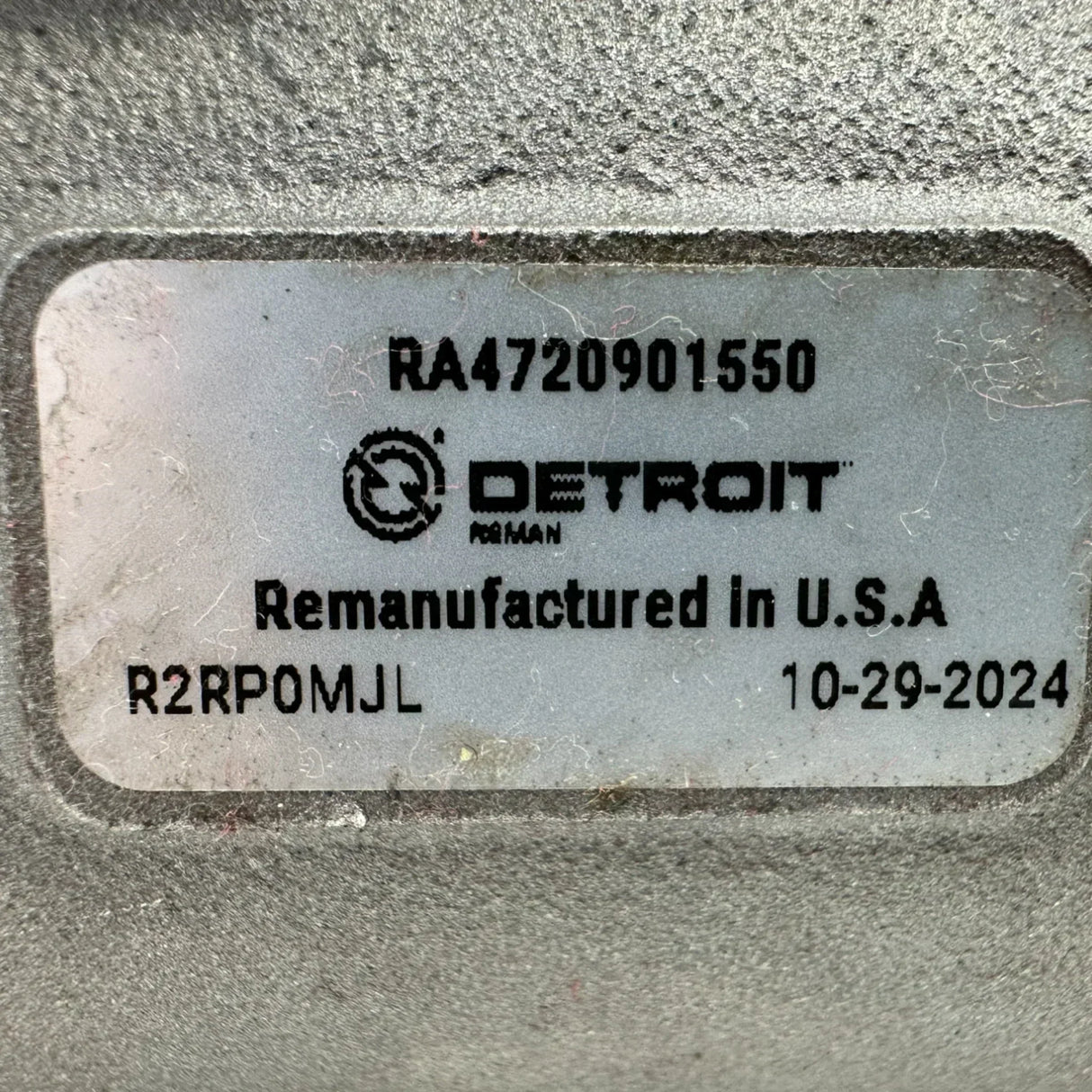 RA4720901050 Genuine Detroit Diesel Fuel Injection Pump For DD15 / DD16 - Truck To Trailer