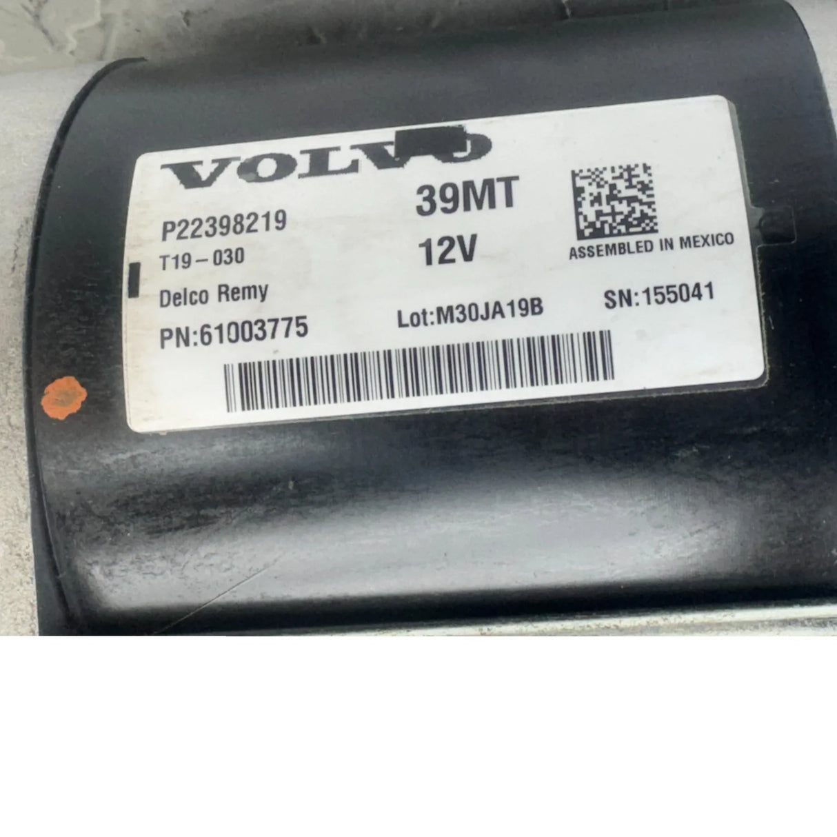 20796845 Genuine Volvo Starter Motor 39MT - Truck To Trailer