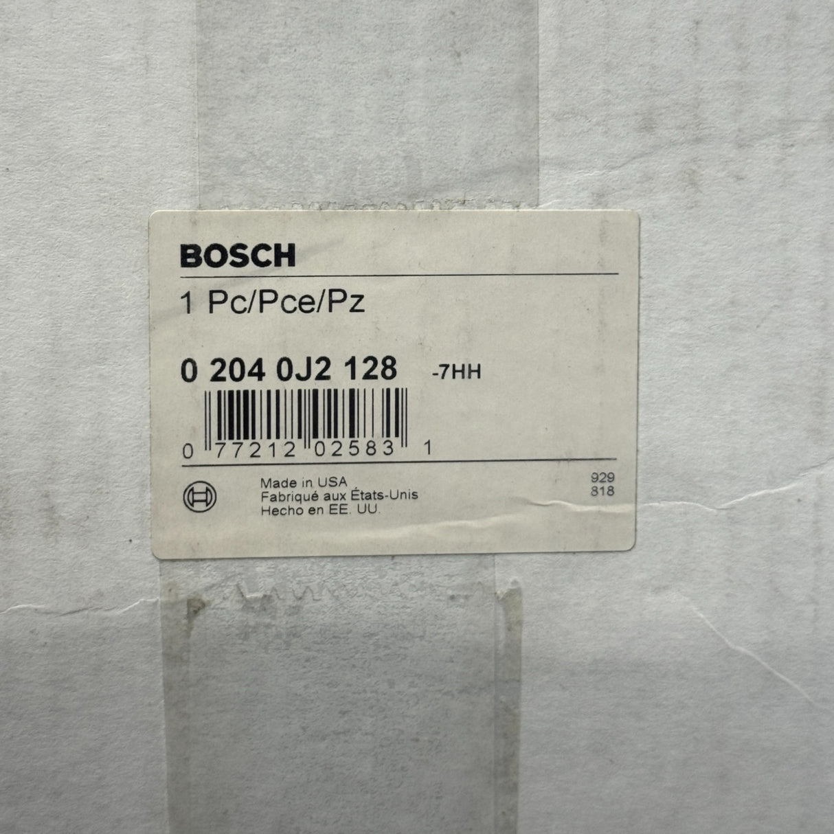 0 204 0J2 128 Genuine Bosch Left Side Caliper Anchor Plate