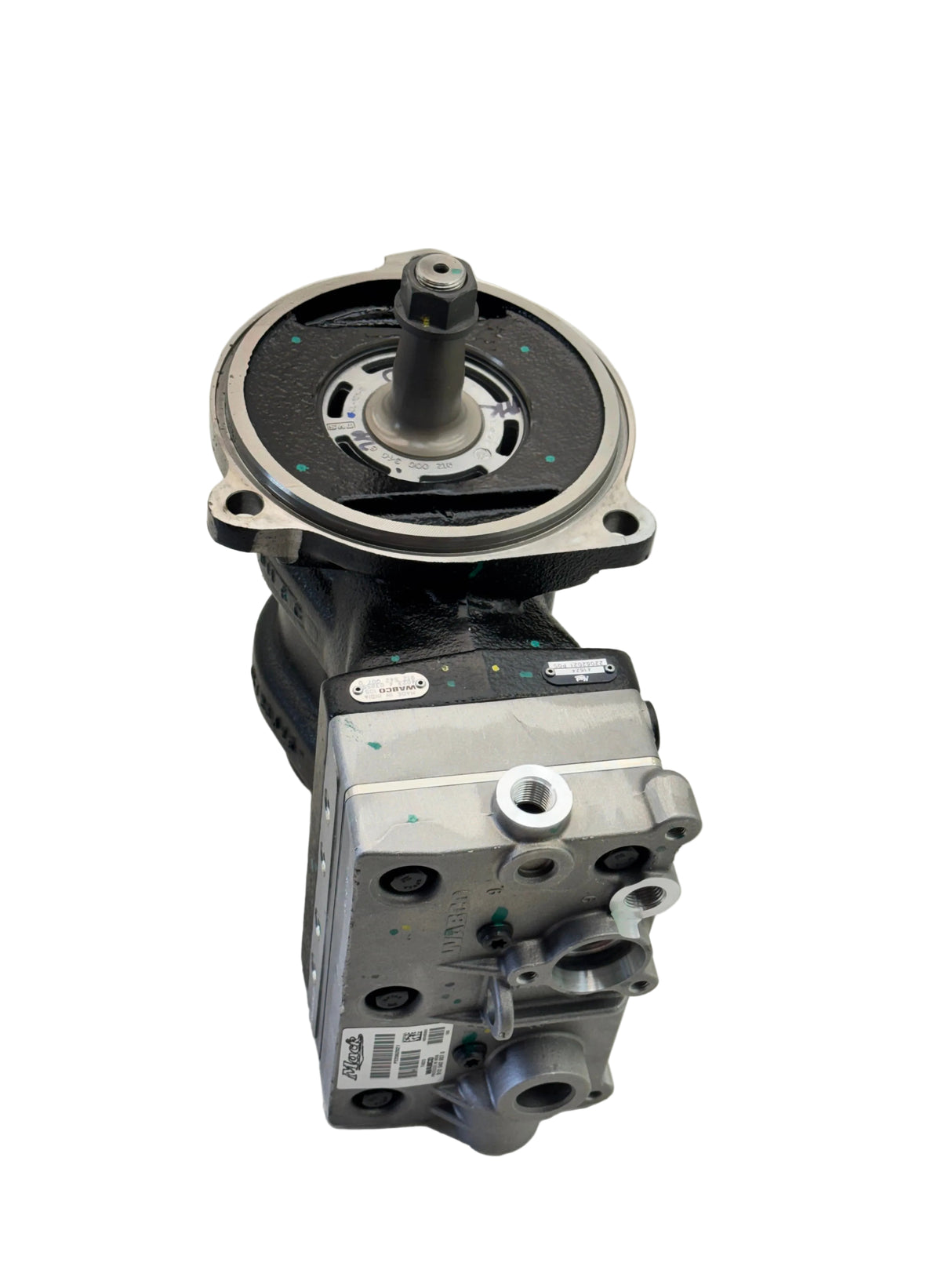 912512029R Oem Wabco Twin Cylinder 636Cc Air Compressor Flange Mounted