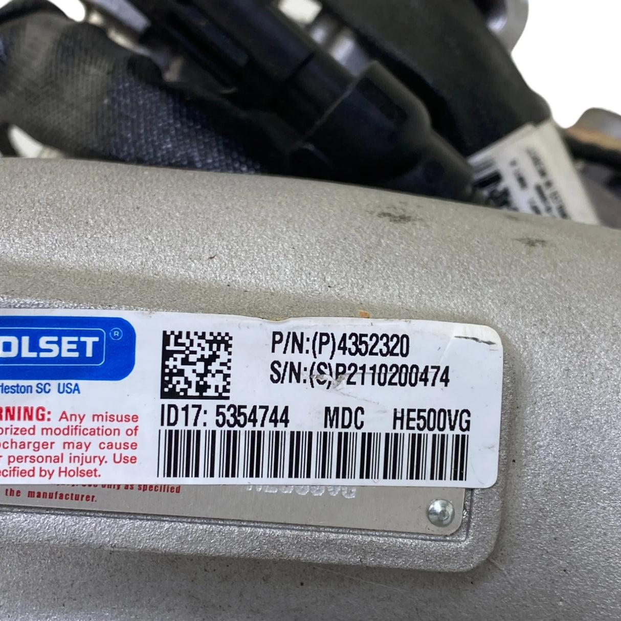 3796101 Genuine Cummins Turbocharger HE500VG With Actuator - Truck To Trailer