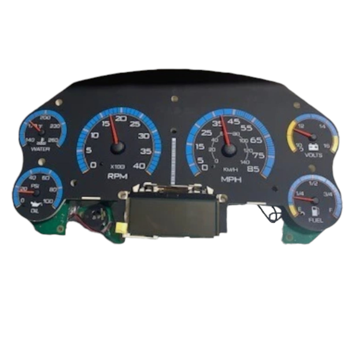 3836861C91 Navistar Cluster Instrument Ctr Mdgl Bl