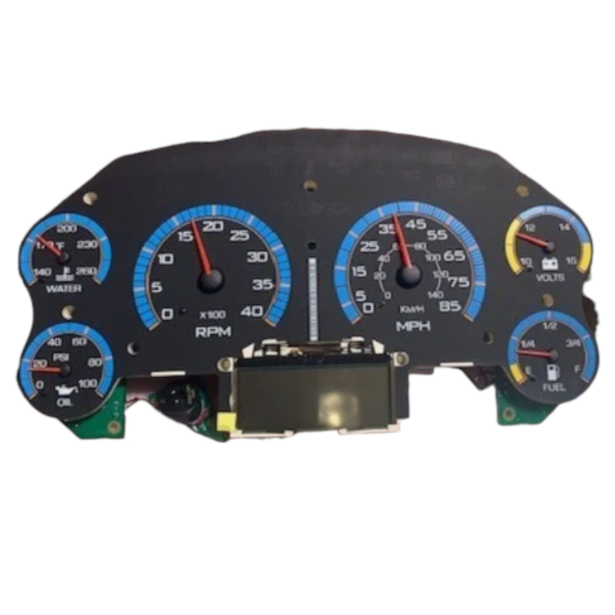 3836861C91 Navistar Cluster Instrument Ctr Mdgl Bl