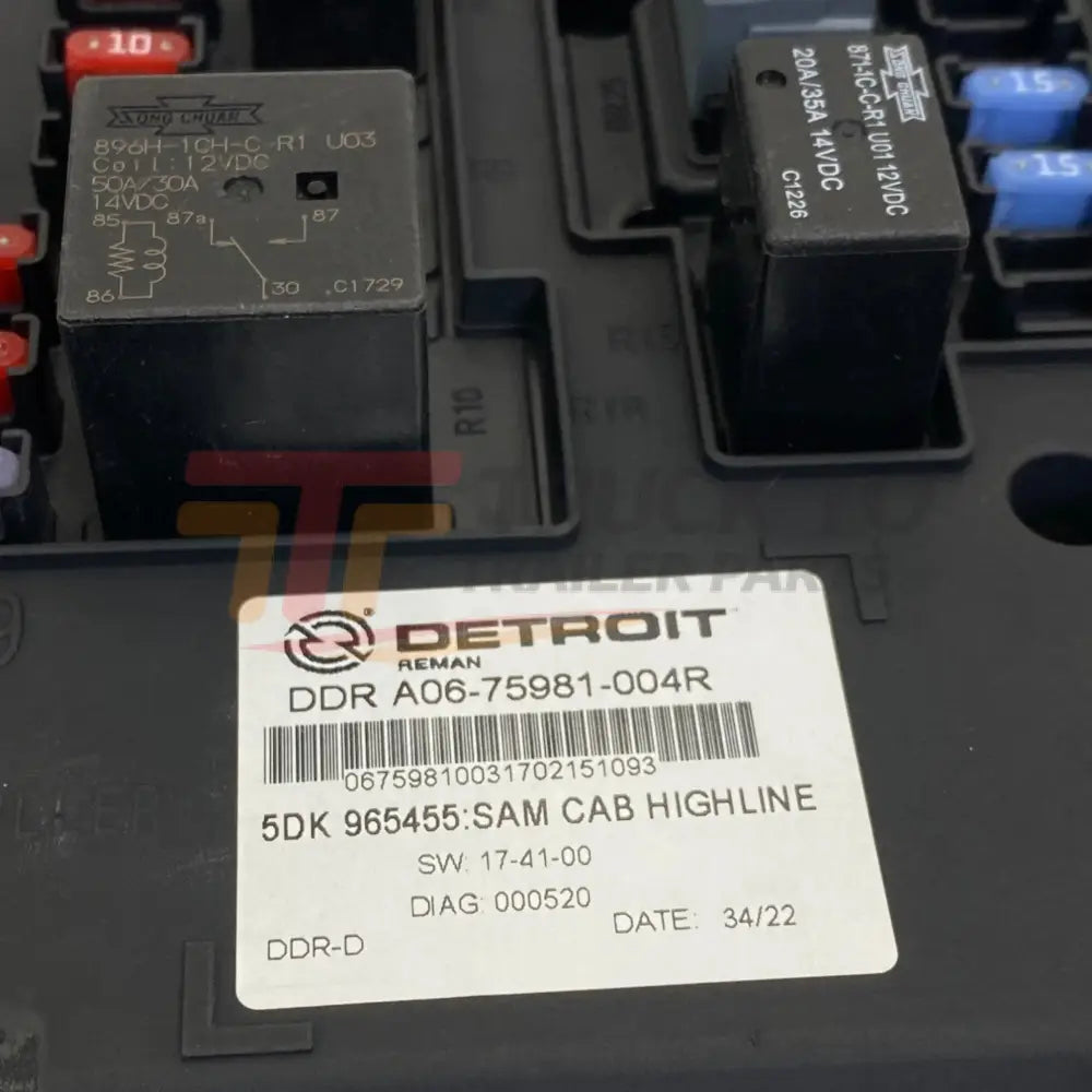 A06-75981-004 Oem Freightliner Electronic Control Unit- Sam Cab Highline 12V - Truck To Trailer