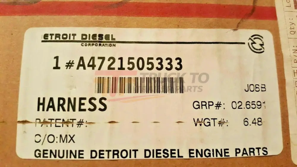 A4721505333 Genuine Detroit Diesel Engine Harness - Truck To Trailer