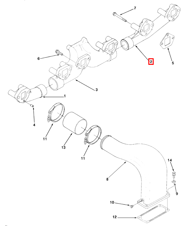 3053138 Cummins Exhaust Manifold