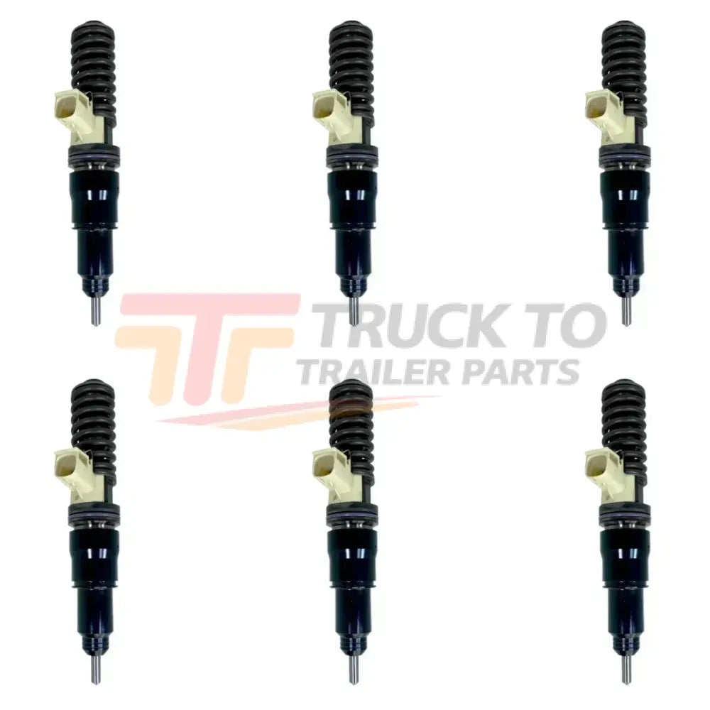 BEBE4F09001 Genuine Mack Injectors Set Of Six 6 For D13 Mp8 - Truck To Trailer