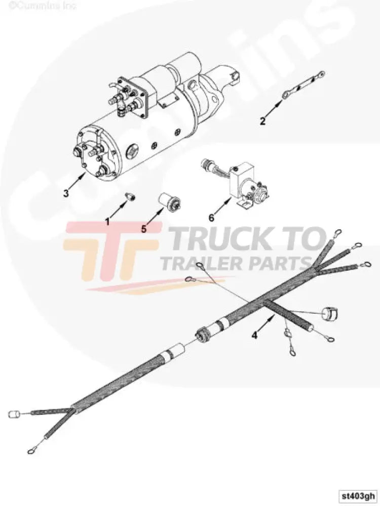 Cummins 3084199 Wiring Harness - Truck To Trailer