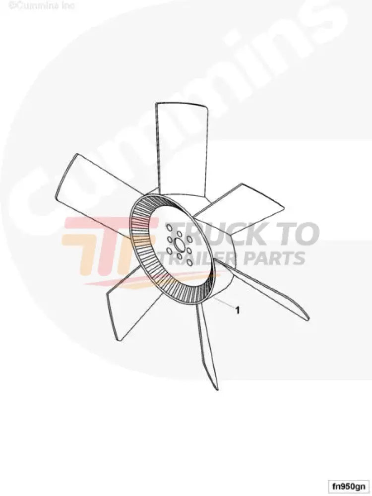 Cummins 3914277 Engine Fan - Truck To Trailer