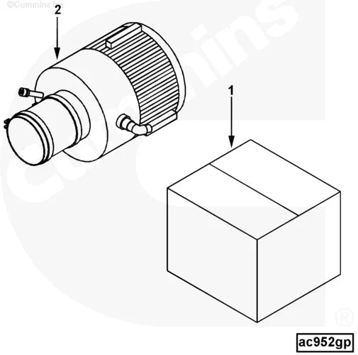 Cummins 4078623 Air Cleaner - Truck To Trailer