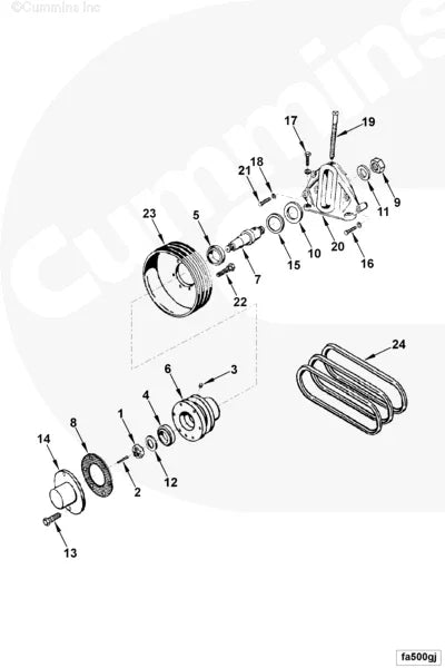 Cummins 42895 Fan Pulley - Truck To Trailer