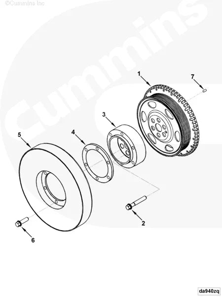 Cummins 4896798 Hexagon Flange Head Cap Screw - Truck To Trailer