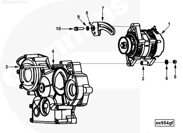 Cummins 4901061 Hexagon Flange Head Cap Screw - Truck To Trailer