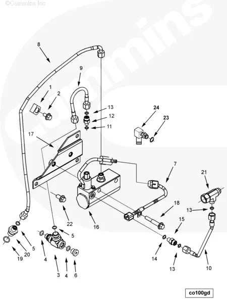Cummins 4920074 Valve Bracket - Truck To Trailer