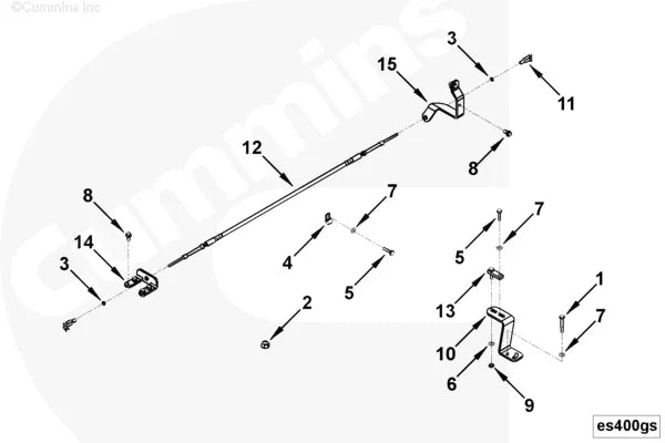 Cummins 4927389 Cable Bracket - Truck To Trailer