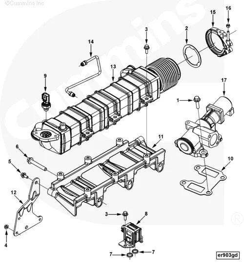 Cummins 4941437 Valve Bracket - Truck To Trailer